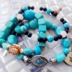 Turquoise Bracelet 3 piece set
